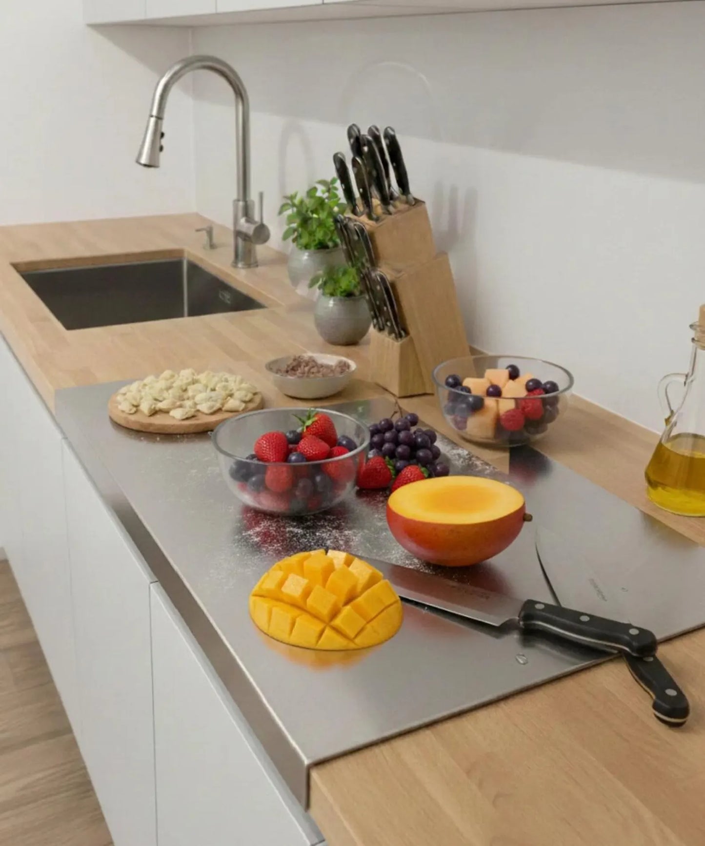 Chopping Board with Lip